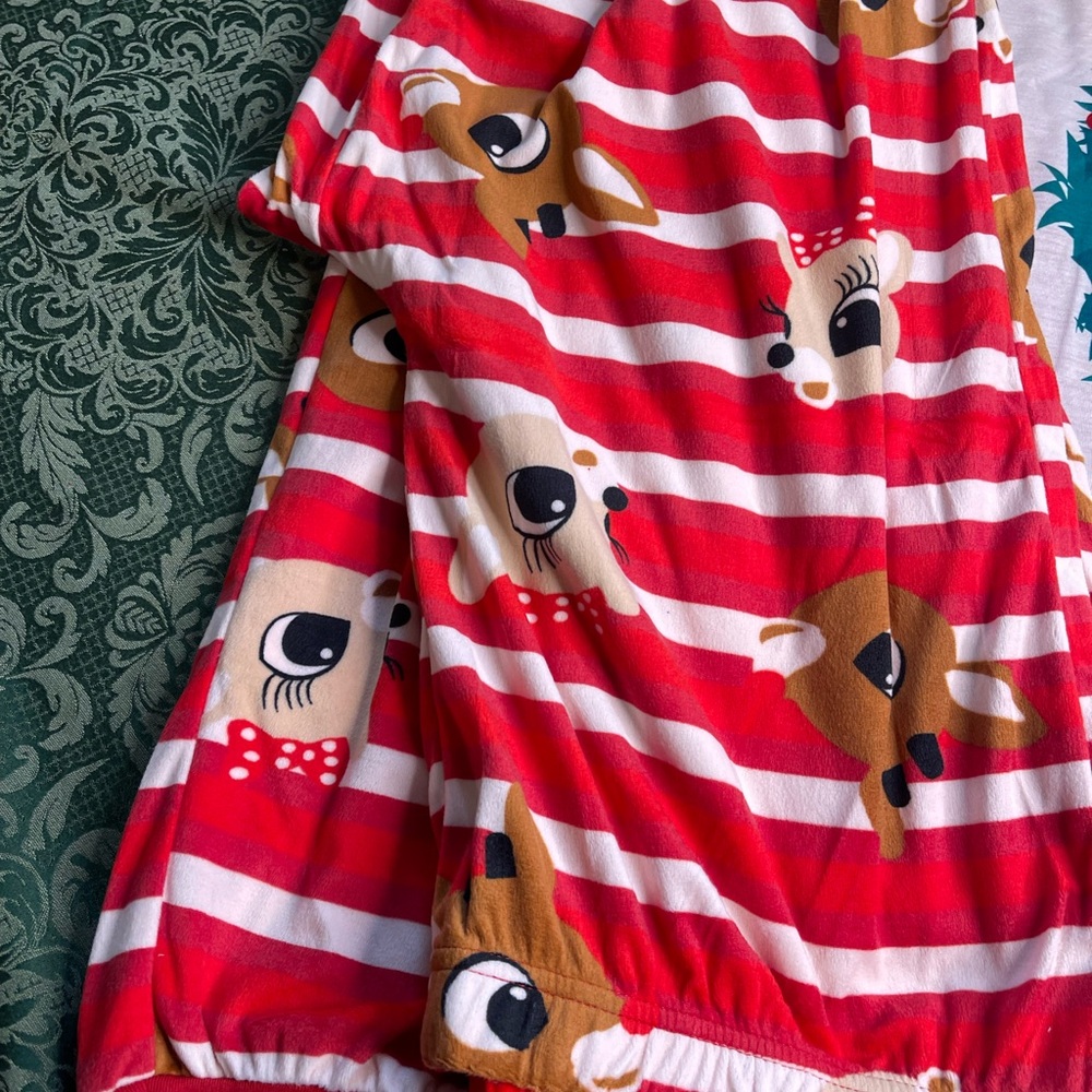 NWT LT Rudolph red nosed reindeer christmas matching family pajamas mens TALL - Picture 4 of 8